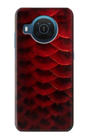 S2879 Rouge Arowana écailles de poisson Etui Coque Housse pour Nokia X20