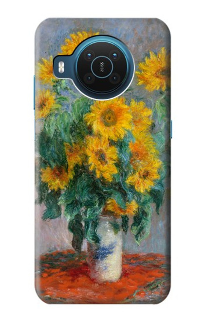 S2937 Claude Monet Bouquet de tournesols Etui Coque Housse pour Nokia X20
