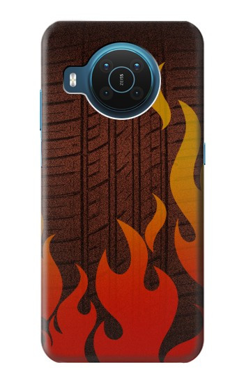 S2988 Voiture de rallye Neumáticos Feu Etui Coque Housse pour Nokia X20