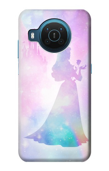 S2992 Princesse Pastel Silhouette Etui Coque Housse pour Nokia X20