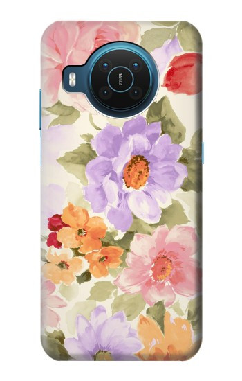 S3035 Peinture douce Fleur Etui Coque Housse pour Nokia X20