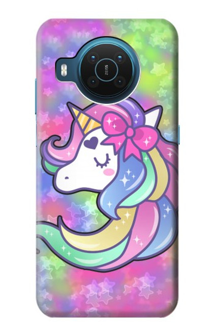S3264 Pastel Licorne Etui Coque Housse pour Nokia X20