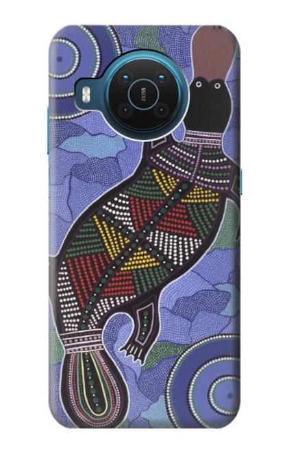 S3387 Platypus Art aborigène d'Australie Etui Coque Housse pour Nokia X20