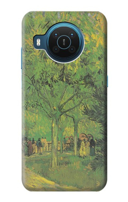 S3748 Van Gogh une ruelle dans un jardin public Etui Coque Housse pour Nokia X20