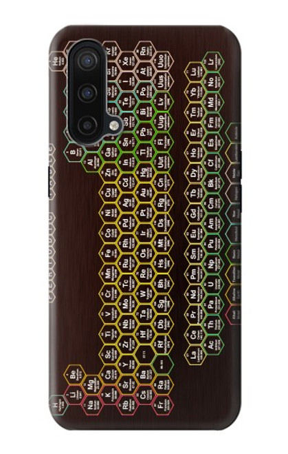 S3544 Néon Honeycomb Tableau périodique Etui Coque Housse pour OnePlus Nord CE 5G