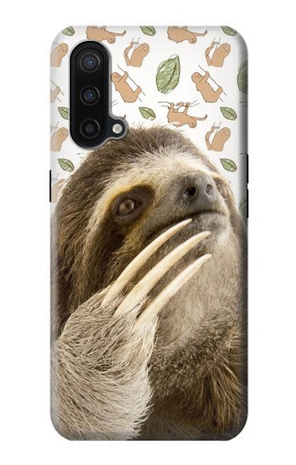S3559 Motif Sloth Etui Coque Housse pour OnePlus Nord CE 5G