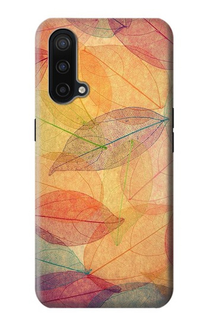 S3686 Automne Feuille Automne Etui Coque Housse pour OnePlus Nord CE 5G