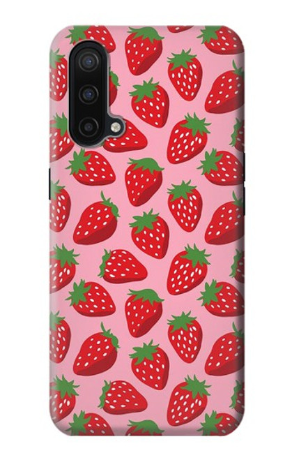 S3719 Modèle de fraise Etui Coque Housse pour OnePlus Nord CE 5G