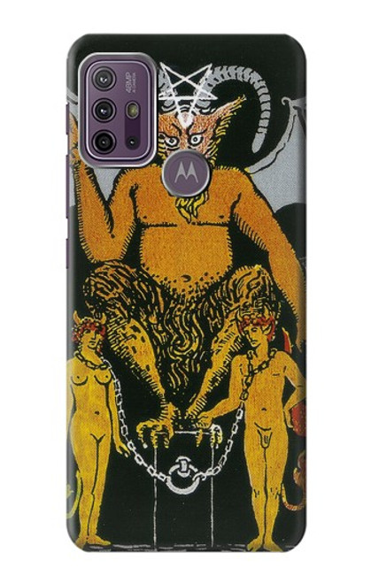 S3740 Carte de tarot le diable Etui Coque Housse pour Motorola Moto G10 Power