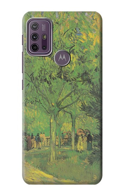 S3748 Van Gogh une ruelle dans un jardin public Etui Coque Housse pour Motorola Moto G10 Power