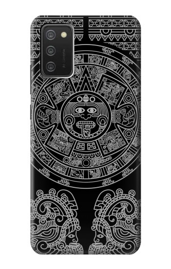 S1838 Motif maya Etui Coque Housse pour Samsung Galaxy A03S