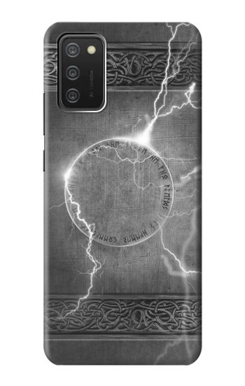 S2533 Thor Tonnerre grève Marteau Etui Coque Housse pour Samsung Galaxy A03S