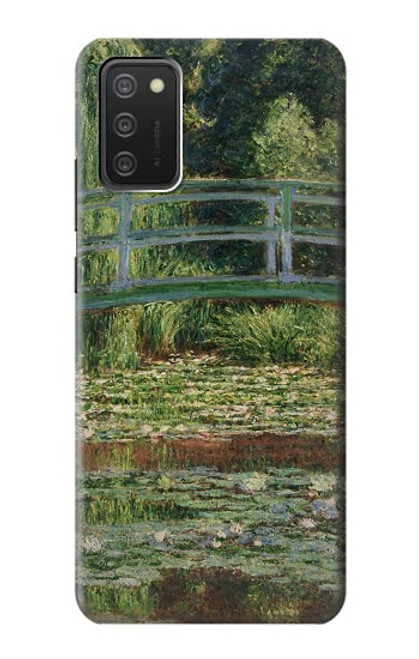 S3674 Claude Monet La passerelle japonaise et la piscine de nénuphars Etui Coque Housse pour Samsung Galaxy A03S