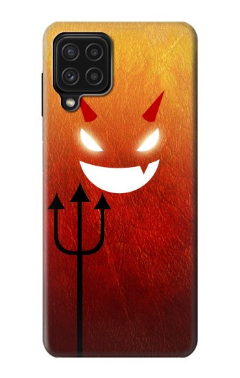 S2454 Rouge mignon petit diable Dessin animé Etui Coque Housse pour Samsung Galaxy A22 4G