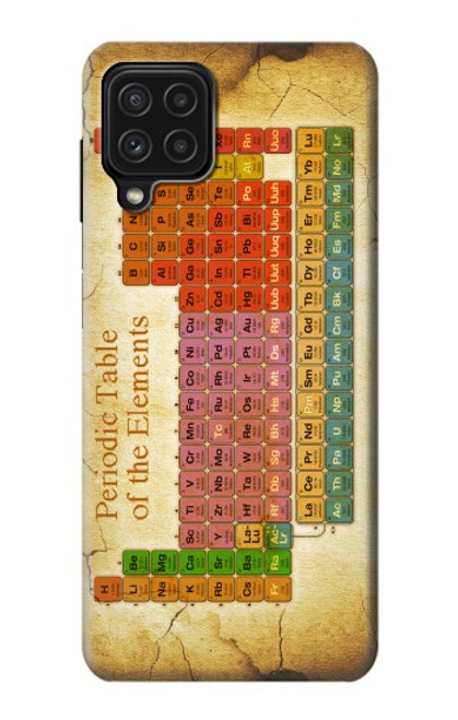 S2934 Millésimé Tableau périodique des éléments Etui Coque Housse pour Samsung Galaxy A22 4G