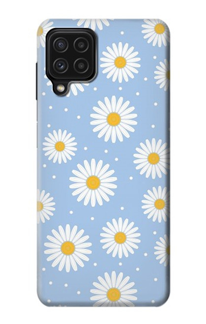 S3681 Motif de fleurs de marguerite Etui Coque Housse pour Samsung Galaxy A22 4G