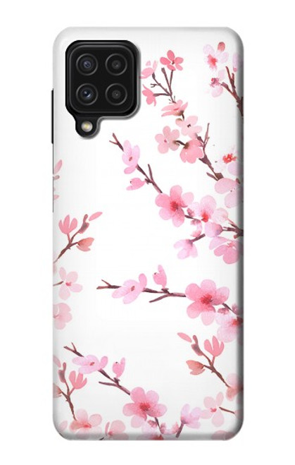 S3707 Fleur de cerisier rose fleur de printemps Etui Coque Housse pour Samsung Galaxy A22 4G