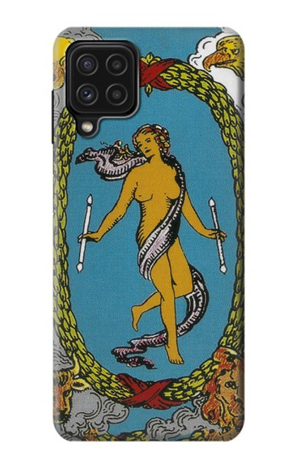 S3746 Carte de tarot le monde Etui Coque Housse pour Samsung Galaxy A22 4G