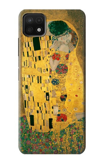 S2137 Gustav Klimt Le Baiser Etui Coque Housse pour Samsung Galaxy A22 5G