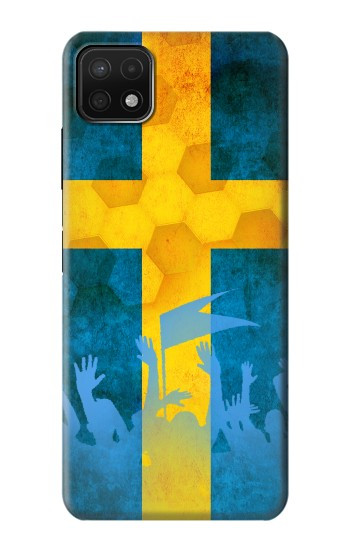 S2990 Suède Football Football Etui Coque Housse pour Samsung Galaxy A22 5G