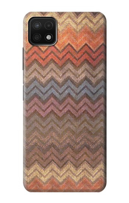 S3752 Motif de tissu en zigzag imprimé graphique Etui Coque Housse pour Samsung Galaxy A22 5G