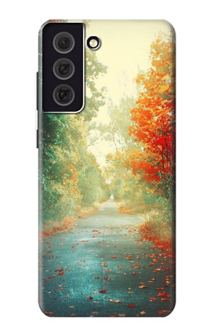 S0913 Route à travers les bois Etui Coque Housse pour Samsung Galaxy S21 FE 5G