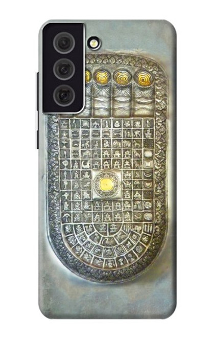 S1484 Bouddha empreinte Etui Coque Housse pour Samsung Galaxy S21 FE 5G