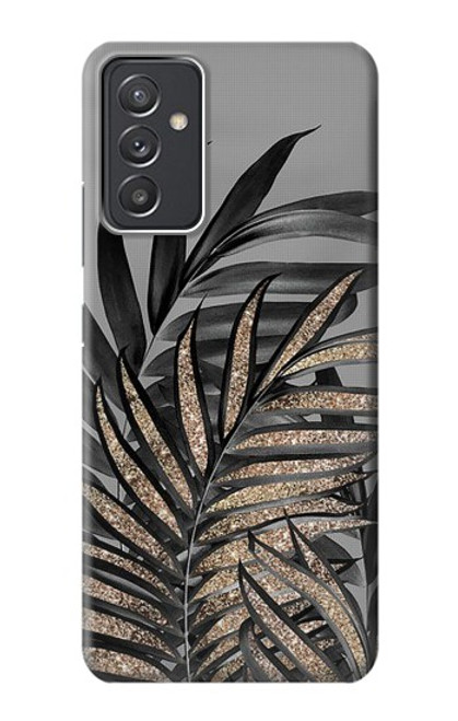 S3692 Feuilles de palmier gris noir Etui Coque Housse pour Samsung Galaxy Quantum 2