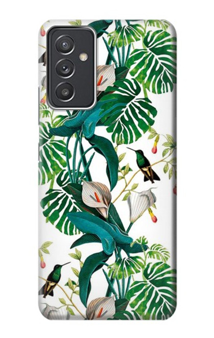 S3697 Oiseaux de la vie des feuilles Etui Coque Housse pour Samsung Galaxy Quantum 2