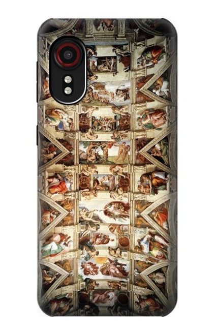 S0177 Michelangelo Chapelle plafond Etui Coque Housse pour Samsung Galaxy Xcover 5