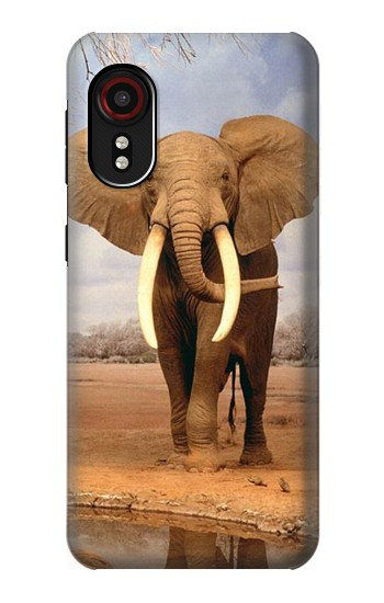 S0310 éléphant d'Afrique Etui Coque Housse pour Samsung Galaxy Xcover 5