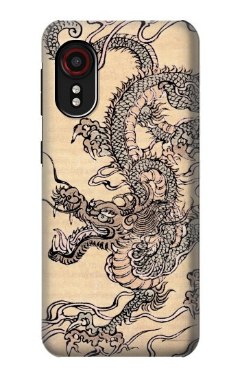 S0318 antique dragon Etui Coque Housse pour Samsung Galaxy Xcover 5