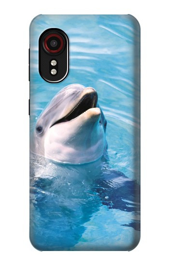 S1291 Les Dauphins en Mer Etui Coque Housse pour Samsung Galaxy Xcover 5