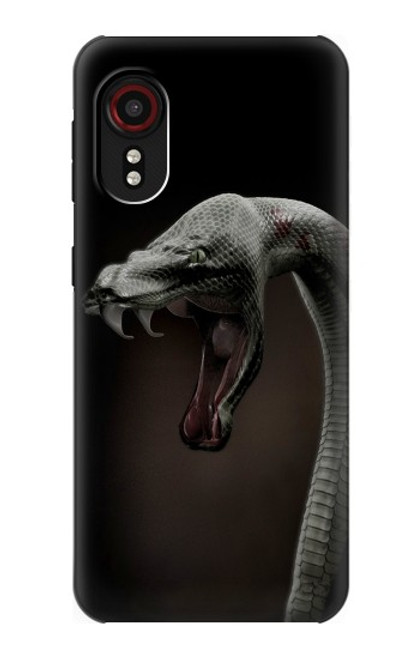 S1597 Noir Mamba Serpent Etui Coque Housse pour Samsung Galaxy Xcover 5
