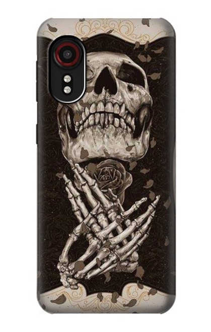 S1676 crâne Rose Etui Coque Housse pour Samsung Galaxy Xcover 5