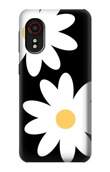 S2315 Fleurs de marguerite blanche Etui Coque Housse pour Samsung Galaxy Xcover 5