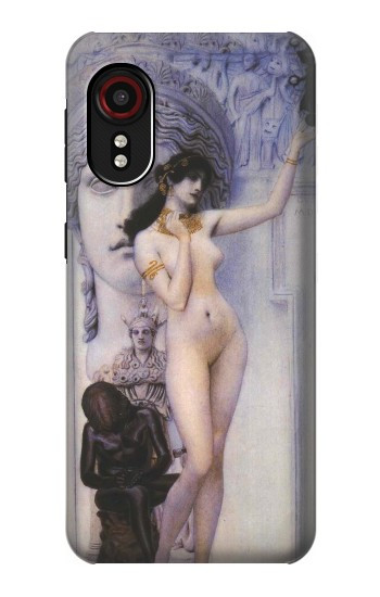 S3353 Gustav Klimt Allégorie de la sculpture Etui Coque Housse pour Samsung Galaxy Xcover 5