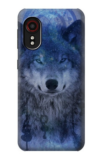S3410 Loup Dream Catcher Etui Coque Housse pour Samsung Galaxy Xcover 5