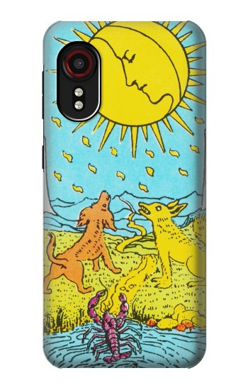 S3435 Carte de tarot Lune Etui Coque Housse pour Samsung Galaxy Xcover 5