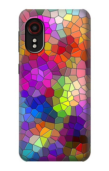 S3677 Mosaïques de briques colorées Etui Coque Housse pour Samsung Galaxy Xcover 5