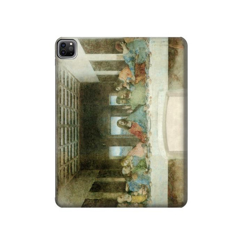 S0173 Leonardo Da Vinci La Cène Etui Coque Housse pour iPad Pro 12.9 (2022, 2021, 2020, 2018), iPad Air 13 (2025, 2024)
