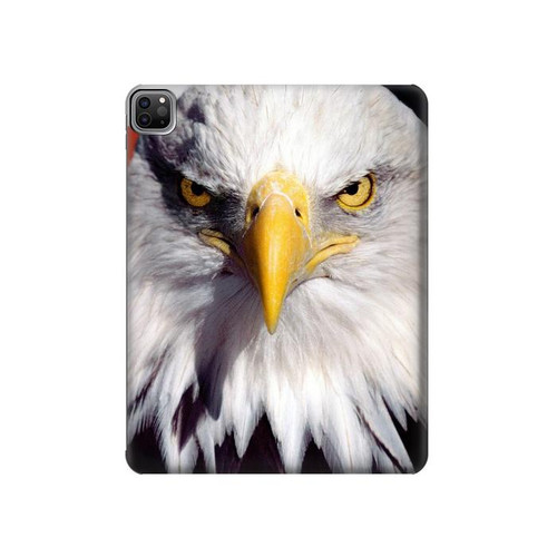 S0854 Aigle américain Etui Coque Housse pour iPad Pro 12.9 (2022,2021,2020,2018, 3rd, 4th, 5th, 6th)