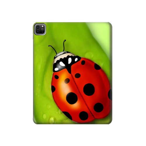 S0892 Coccinelle Etui Coque Housse pour iPad Pro 12.9 (2022,2021,2020,2018, 3rd, 4th, 5th, 6th)