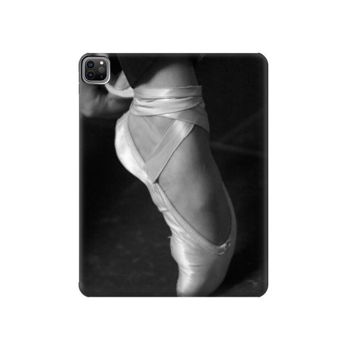 S1593 Chausson de danse Pointe Etui Coque Housse pour iPad Pro 12.9 (2022,2021,2020,2018, 3rd, 4th, 5th, 6th)