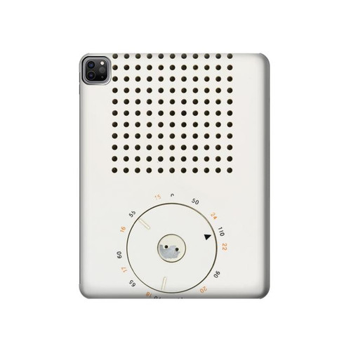 S1857 Rétro transistor radio Etui Coque Housse pour iPad Pro 12.9 (2022,2021,2020,2018, 3rd, 4th, 5th, 6th)