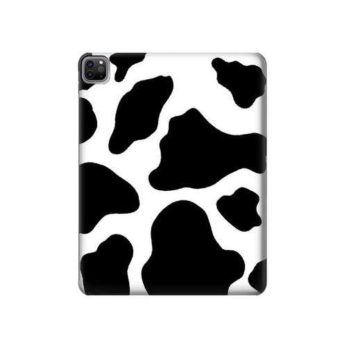 S2096 Motif de vache transparente Etui Coque Housse pour iPad Pro 12.9 (2022,2021,2020,2018, 3rd, 4th, 5th, 6th)