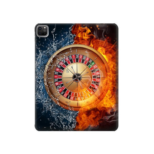 S2289 Roulette Casino Pari Etui Coque Housse pour iPad Pro 12.9 (2022,2021,2020,2018, 3rd, 4th, 5th, 6th)