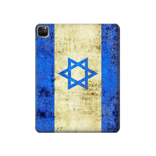 S2614 Israël Vieux Drapeau Etui Coque Housse pour iPad Pro 12.9 (2022, 2021, 2020, 2018), iPad Air 13 (2025, 2024)
