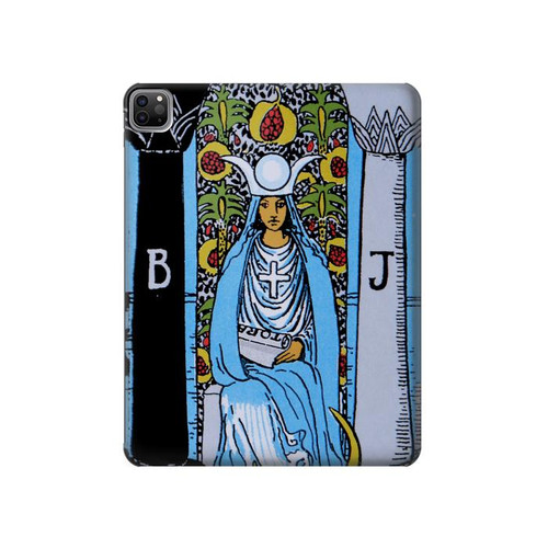 S2764 Papesse carte de tarot Etui Coque Housse pour iPad Pro 12.9 (2022,2021,2020,2018, 3rd, 4th, 5th, 6th)