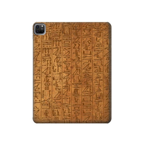 S2805 Égyptien Papyrus d'Ani Etui Coque Housse pour iPad Pro 12.9 (2022,2021,2020,2018, 3rd, 4th, 5th, 6th)